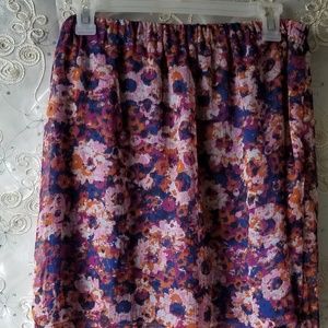 Floral Mossimo Mini Skirt-Lg
